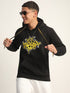 HIP-HOP BACK PRINTED BLACK WINTER HOODIES FOR MEN