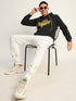 HIP-HOP BACK PRINTED BLACK WINTER HOODIES FOR MEN