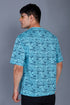Self Design : Men's Short Sleeve with Round Neck, Oversized All Over Printed T shirts