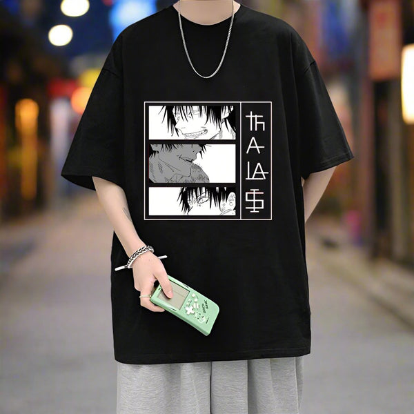Anime Tshirt : Korean Oversized T shirt for Men