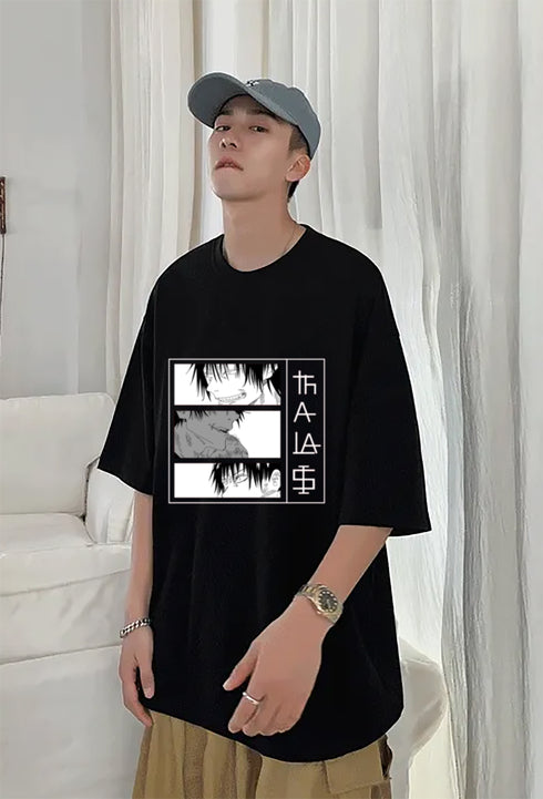 Anime Tshirt : Korean Oversized T shirt for Men
