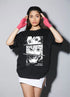 Anime Black Printed Couple T-shirt