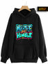 Rapper Vibe: Hustle Hip-Hop Printed Black Hoodies for Men