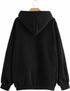 Rapper Vibe: Hustle Hip-Hop Printed Black Hoodies for Men