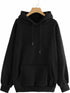 Black Hoodies : Luffy Back Printed Anime Hoodies for Men