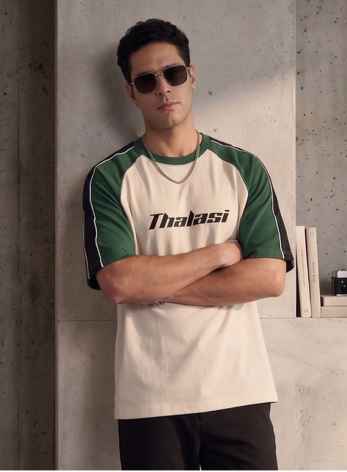 Men Cotton Raglane Aesthetic Oversized T shirts for Men
