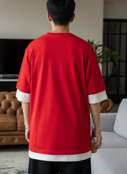 THALASI Men Cotton TK Thalasi Printed Aesthetic Oversized Tshirt for Men