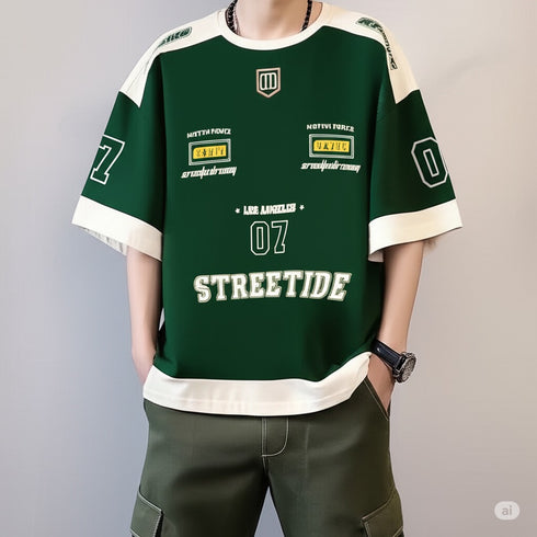 Men Cotton Jersey Aesthetic Oversized T shirts for Men