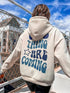 Off-White Aesthetic Back Printed Hoodies for Women – Stylish and Comfortable