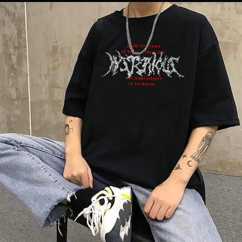 THALASI Men Cotton Wings Printed Aesthetic Oversized Tshirt for Men