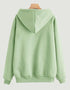 Women's Green Solid Hoodie – Embrace a Fusion of Comfort and Fashion.