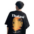 Thalasi Summer Cotton Beach Back Printed Oversized Tshirt for Men
