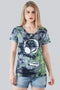 Women Printed Cotton Tie Dye T-shirt - Multicolored T-shirt