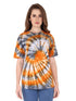 Women Printed Cotton Tie Dye T-shirt - Multicolored T-shirt