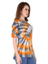 Women Printed Cotton Tie Dye T-shirt - Multicolored T-shirt
