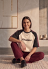 Women Cotton Raglan Aesthetic Oversized T shirts for Women