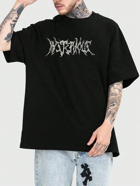 Thalasi Pure 100% Cotton Back Anime Printed Oversized Tshirt for Men