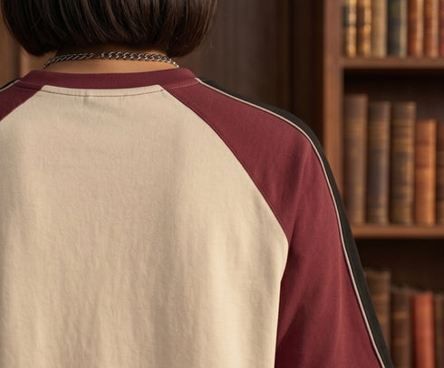 Women Cotton Raglan Aesthetic Oversized T shirts for Women