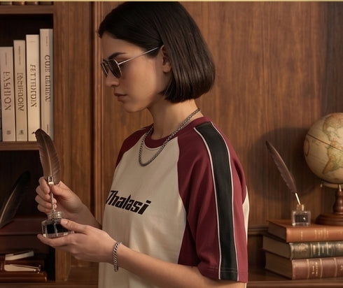 Women Cotton Raglan Aesthetic Oversized T shirts for Women