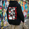 Black Hoodies : Luffy Back Printed Anime Hoodies for Men