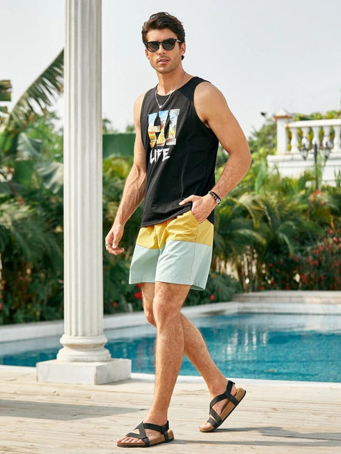 Men's Hi-Life Black Beach Vest for Men