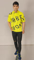Oversized with Hood : All Over Printed Yellow Hood Oversized T shirts for Men