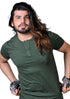 Mens Half Sleeve Printed Polo T shirt with Collar