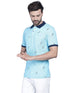 Mens Half Sleeve Printed Polo T shirt with Collar