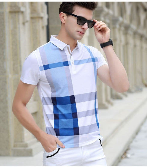 Mens Half Sleeve Solid Colour Polo T shirt with Collar