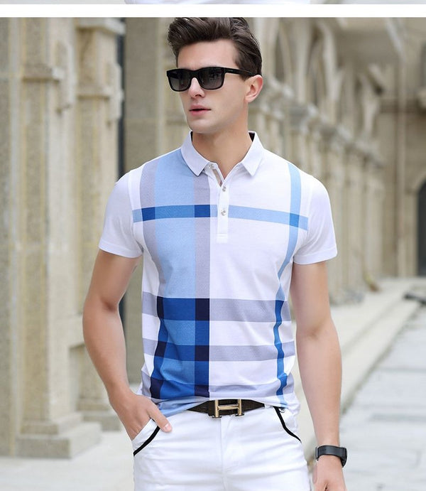 Mens Half Sleeve Solid Colour Polo T shirt with Collar