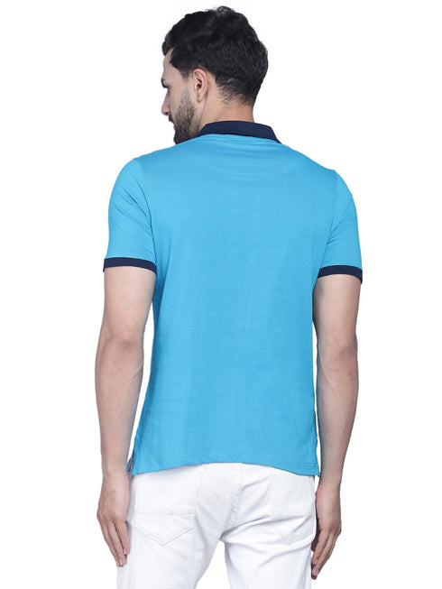 Mens Half Sleeve Solid Colour Polo T shirt with Collar