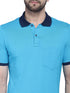 Mens Half Sleeve Solid Colour Polo T shirt with Collar