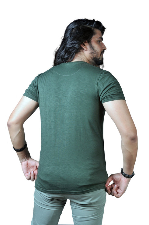 Mens Half Sleeve Printed Polo T shirt with Collar