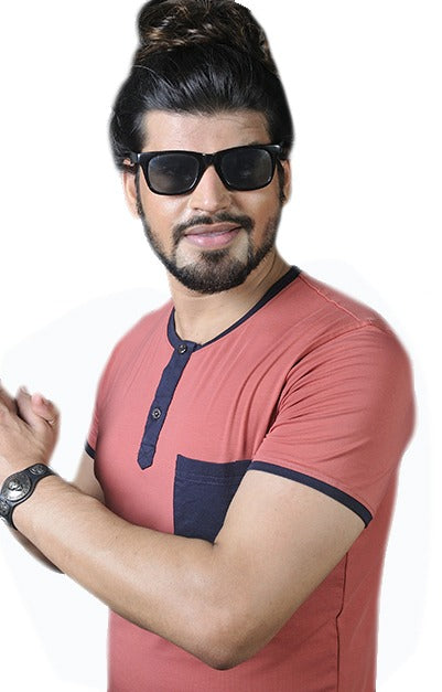 Mens Half Sleeve Printed Polo T shirt with Collar