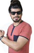 Mens Half Sleeve Printed Polo T shirt with Collar