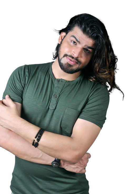 Mens Half Sleeve Printed Polo T shirt with Collar