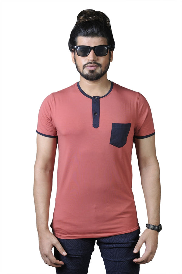 Mens Half Sleeve Printed Polo T shirt with Collar