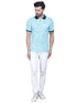 Mens Half Sleeve Printed Polo T shirt with Collar