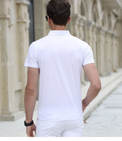 Mens Half Sleeve Solid Colour Polo T shirt with Collar