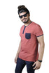 Mens Half Sleeve Printed Polo T shirt with Collar