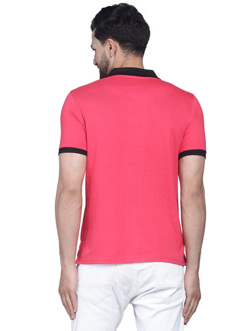 Mens Half Sleeve Solid Colour Polo T shirt with Collar