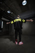 Men's Back Printed Los Angel Oversized Black T-shirt