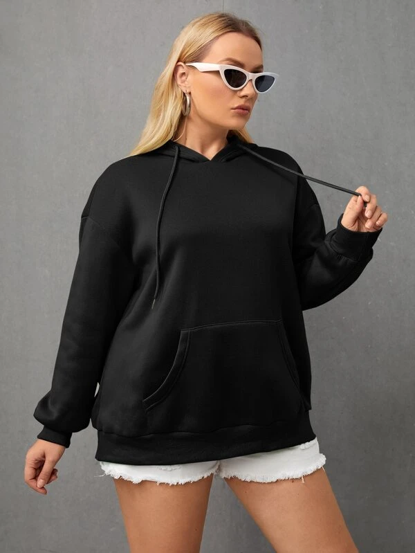 Shop Women Love Back Printed Black Hoodies at Upto 60% OFF
