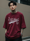 THALASI Men Cotton TK THALASI Maron Printed Aesthetic Oversized Tshirt for Men