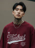 THALASI Men Cotton TK THALASI Maron Printed Aesthetic Oversized Tshirt for Men