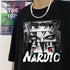 Oversized Naruto Tee: Black, Loose Fit, Anime Graphic