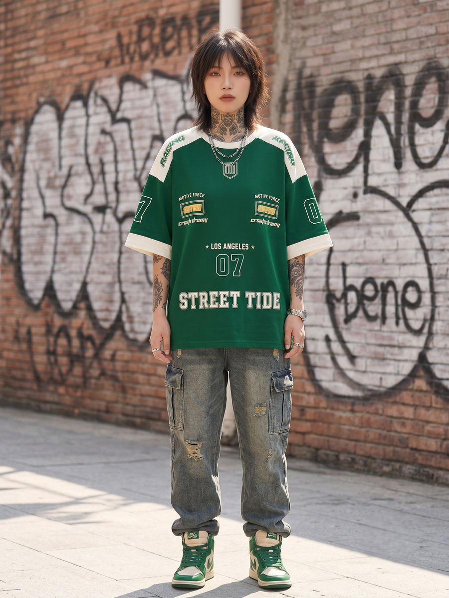 Women Cotton Jersey Aesthetic Oversized T shirts for Women