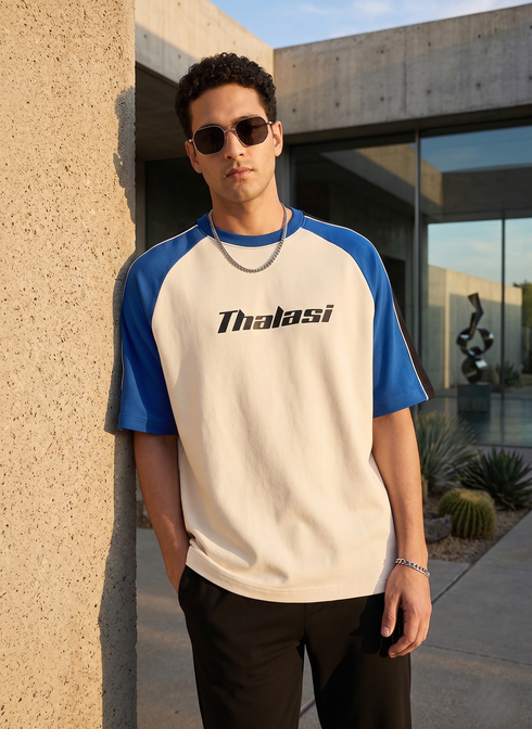 Men Cotton Raglane Aesthetic Oversized T shirts for Men