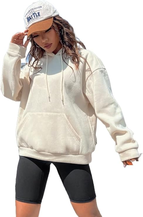 Off-White Aesthetic Back Printed Hoodies for Women – Stylish and Comfortable