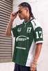 Men Cotton Racer Green Jersey Aesthetic Oversized T shirts for Men